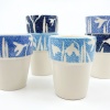 KlokSlok en SlokKlok (2023) (onder)glazuur op aardewerk, hoogte 9,5 cm (particuliere collectie).