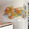 Limmense School (2026), muurschildering en papierstructuren, circa 120 x 300 x 20 cm (in opdracht - particuliere collectie).