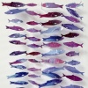 Purple Flow III (2024), kunststof, drukinkt en draad, 40 x 30 x 5 cm (particuliere collectie).