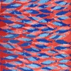 Rode haringzee (2021) monoprint, 40 x 25 cm (lijst 50  x 40 cm.)