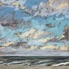 Noordzee bij De Koog (28 VII 2021) pastel op papier, 15 x 15 cm