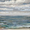 Noordzee bij De Koog (03 VIII 2022) pastel op papier, 15 x 15 cm