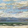 (03 VIII 2023 E) pastel op papier, 15 x 15 cm