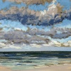 (04 VIII 2023 A) pastel op papier, 15 x 15 cm
