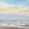 Noordzee (10 IX 2023 A) pastel op papier, 15 x 15 cm