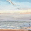 Noordzee (10 IX 2023 B) pastel op papier, 15 x 15 cm