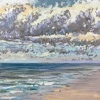 (14 VIII 2023 C) pastel op papier, 15 x 15 cm