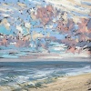 (22 VIII 2023 E) pastel op papier, 15 x 15 cm