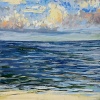 (21 VII 2024 D) pastel op papier, 15 x 15 cm