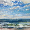 (26 VII 2024 E) pastel op papier, 15 x 15 cm