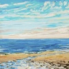 (30 VII 2024 A) pastel op papier, 15 x 15 cm