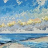 (31 VII 2024 C) pastel op papier, 15 x 15 cm