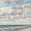 Noordzee (04 VIII 2024 A) pastel op papier, 15 x 15 cm