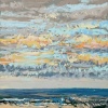 (20 VIII 2024 B) pastel op papier, 15 x 15 cm
