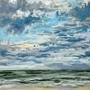 (22 VIII 2024 A) pastel op papier, 15 x 15 cm