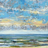 (07 VIII 2025 B) pastel op papier, 15 x 15 cm