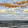 Noordzee (20 VI 2026 F) pastel op papier, 15 x 15 cm