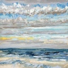 (30 VI 2024 A) pastel op papier, 15 x 15 cm