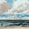 Noordzee (16 VII 2021) pastel, 23 x 70 cm