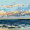 Noordzee (21 VII 2024 B) pastel op papier, 23 x 70 cm
