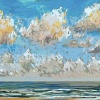 Noordzee (27 VIII 2024 C) pastel op papier, 23 x 70 cm