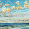 Noordzee (15 VII 2025 A) pastel op papier, 23 x 70 cm