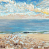 Noordzee (19 VII 2025 A) pastel op papier, 23 x 70 cm