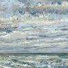 Noordzee (16 VIII 2025 B) pastel op papier, 23 x 70 cm