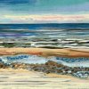 Noordzee bij De Koog (30 V 2020) pastel op papier, 24 x 32 cm (lijst 30 x 40 cm)