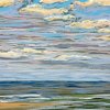 Noordzee (17 VII 2020) pastel op papier, 24 x 32 cm