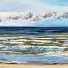 Noordzee (15 VI 2021) pastel op papier, 24 x 32 cm