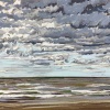 Noordzee bij De Koog (23 VI 2021) pastel op papier, 24 x 32 cm (lijst 30 x 40 cm)