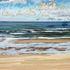 Noordzee (17 VII 2021) pastel op papier, 24 x 32 cm