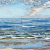 Noordzee (20 VII 2021) pastel op papier, 24 x 32 cm