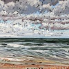 Noordzee (31 VIII 2021) pastel op papier, 24 x 32 cm