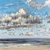 Noordzee bij De Koog (18 VIII 2022) pastel op papier, 24 x 32 cm