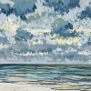 Noordzee (14 VII 2024 E) pastel op papier, 24 x 32 cm