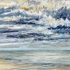 Noordzee (14 VIII 2024 D) pastel op papier, 24 x 32 cm
