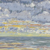 Noordzee (17 VII 2025 A) pastel op papier, 24 x 32 cm