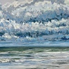 Noordzee (12 VII 2024 D) pastel op papier, 24 x 32 cm