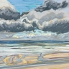 Lucht bij De Koog (15 VII 2019) pastel op papier, 32 x 49 cm