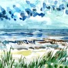 Noordzee (2016) aquarel op papier, 24 x 32 cm (particuliere collectie).